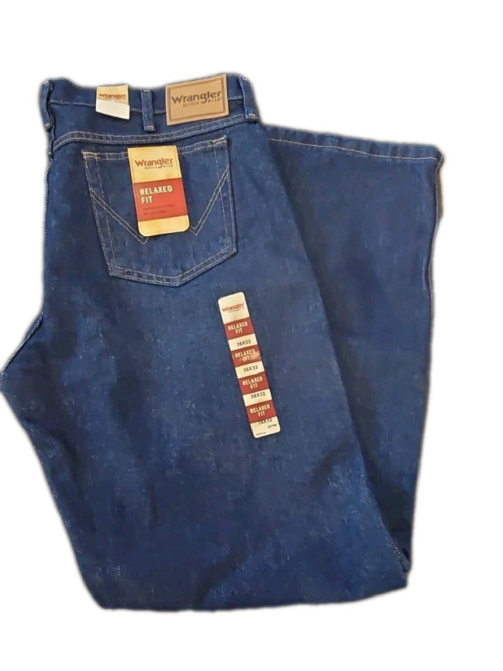 Wrangler Men's Jeans Relaxed Fit 36x32 NWT Medium Wash (   )